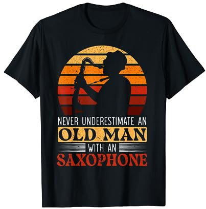 Saxophone Saxophoniste Musicien Instrumentaliste Jazz T-Shirt
