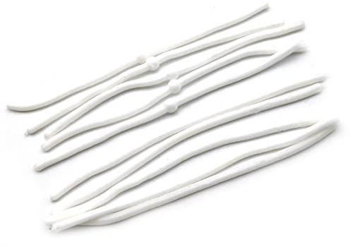 Jum Jum Forellen Gummiköder, Forellenköder, Trout Nudel 100mm, Forellenangeln (Weiss)