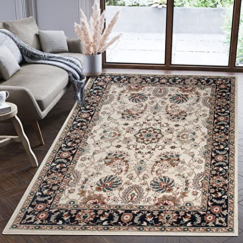 Mazovia Orientalisch Teppich - Traditioneller Teppich für Wohnzimmer, Esszimmer - Orient Teppiche Ornament - ÖKO-TEX Wohnzimmerteppich Grau Beige - 250 x 350 cm