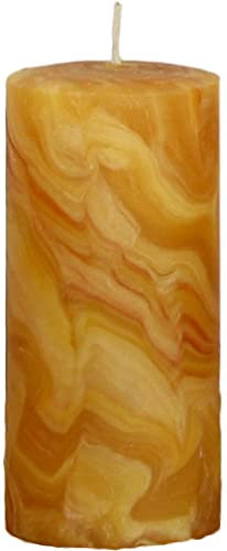 Kopschitz Kerzen 100% Bienenwachskerzen marmoriert Natur 150 x 70 mm, 1 Stück