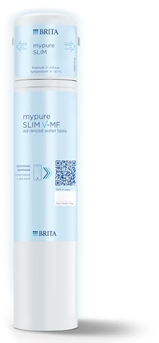 BRITA - Système de filtration de l’eau sous évier mypure SLIM V-MF avec 1x cartouche filtrante (8000L) - Elimine 99,999% des bactéries si présentes dans l'eau du robinet