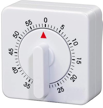 Mechanischer Küchentimer 60 Minuten/1 Stunde Kurzzeitmesser Küchenwecker Eieruhren Countdown Timer mit Lauter Alarm Zeitmanagement Werkzeug für Haushalt Küche Kochen Backen