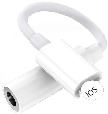 Tayte [MFI Zertifizierung Kopfhörer Adapter für iPhone Dongle, auf 3.5mm Klinkenstecker AUX Audio Konverter Kabel Kopfhörer Adapter kompatibel mit iPhone 14 14 Pro 13 12 11 X XS 8 7