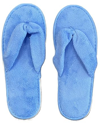 HOT BARGAINS Pack of 10 Flip Flops Spa Slipper with Luxurious Colours Spa Toweling Hotel Slippers Toe Terry Type Spa Slippers