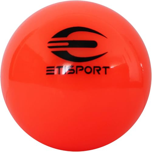ETISPORT Balle de Rink Hockey sur Patins Starter. Couleur, Taille et Poids réglementaires. (Orange Fluo)