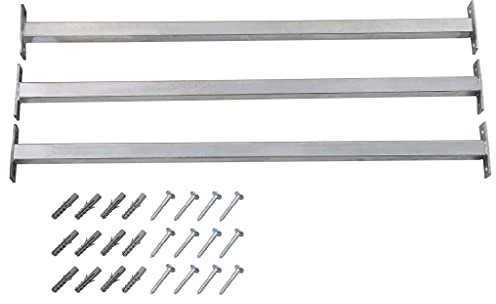Snsowed Barre di Sicurezza per Finestra Regolabili 3 pz 710-1200 mm,Articoli di ferramenta,Materiali da Costruzione,Finestre-144516