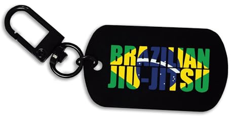 Jiu Jitsu BJJ - Portachiavi con bandiera del Brasile