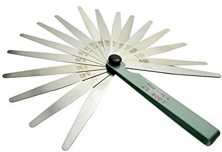 AHL 10cm Calibre Fijo Feeler Galga de Espesores 0.02-1mm 17 Hojas