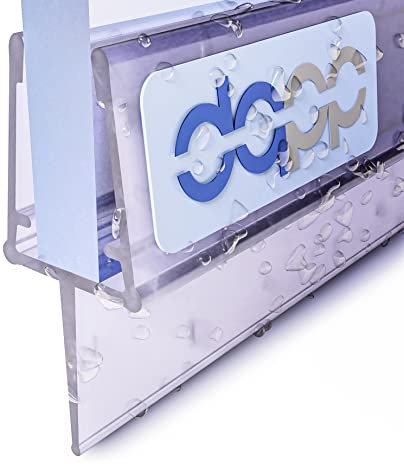 DQ-PP Duschdichtung 130cm | Dichtung für 6mm – 8mm Glastür Stärke | UK10 | Wasserablaufprofil Wasserabweisprofil | Duschkabinen Duschabdichtung Duschwand | Ersatzteile für Duschkabine | Transparent