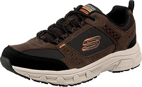 Skechers Men's Oak Canyon Sneakers, Grey (Charcoal/Black Chbk), 13 (48.5 EU)