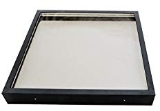 SIG Skylights CM3B 25 1/2 x 25 1/2 Curb Mounted Skylight w/Bronze Insulated Glass, 2 Drop