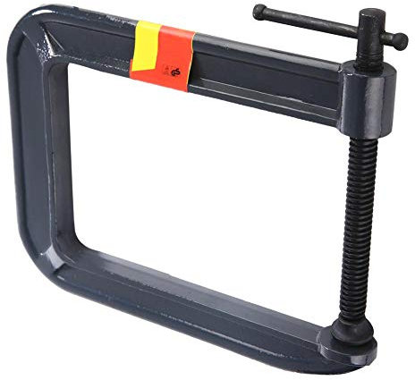 Abrazadera Tipo C para Carpintería, 100 x 185 mm, Herramienta de Sujeción Profesional para Madera