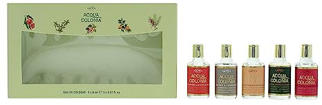 4711 Acqua Colonia Eau de Cologne Miniature Set, 5 x Frangrances, Myrrh & Kumquat, Pink, 8 ml (Pack of 1)