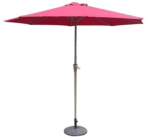 GaRcan Ombrellone da esterno Creative2.7m contro il muro Ombrellone da giardino Patio Ombrellone laterale con manovella 38mm Palo inclinabile EU
