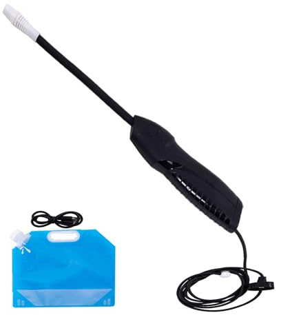 Batteridriven tryckspruta, 360° elektrisk växtspruta med 2 m vattenledning, tryckspruta, trädgårdssprutlans, återanvändbar elektrisk trädgårdsspruta (svart + 5 l)