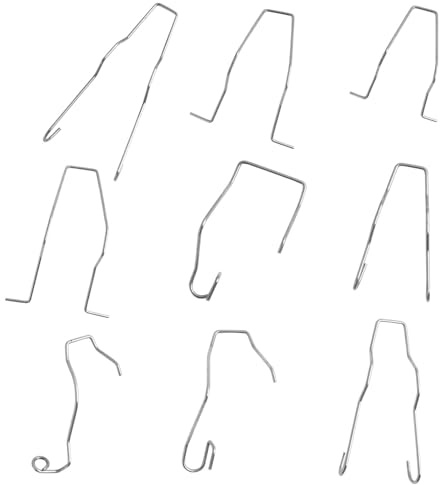 9 Pezzi Clip a Molla di Ritenzione per Faro, Lampadina H7, Clip di Fissaggio in Acciaio per Lampadine H1, H3, H4, H7, Fissaggio Sicuro per Faro, Materiali di Alta Qualità, Facile Installazione