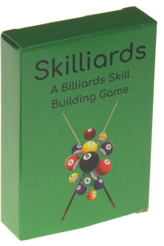 Hickoryville Skilliards Billiards Training Card System - Professional Pool Practice Drills and Skill Building Exercises | Structured Coaching Tool with Progressive Difficulty Levels
