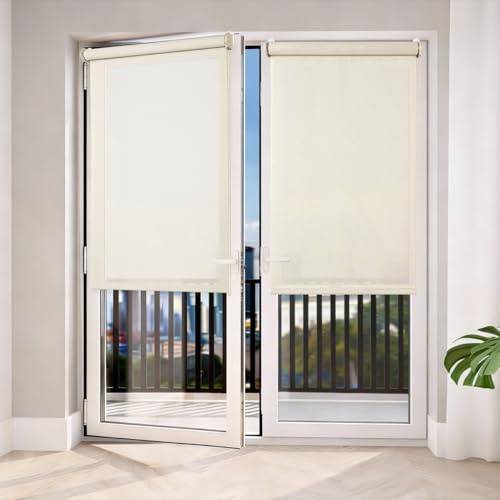 Estores enrollables sin taladrar Screen de Alta Gama 45x180 cm Beige