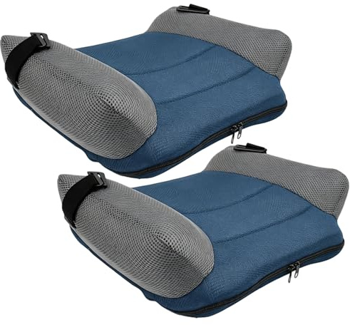 Asiento elevador inflable de 2 uds, asiento elevador de malla para niños pequeños, de coche de inflado rápido, portátil, sin respaldo para el hogar/coche/viajes