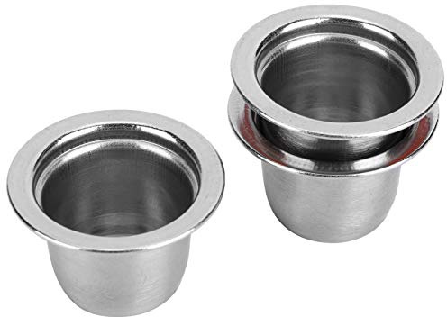Qudinip Kaffekapsel Återanvändbara Kapslar i Rostfritt Stål Set med 3 för hemma- eller Kontorsbruk Lila Röd Grön