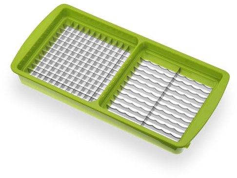 Genius Messereinsatz Nicer Dicer Smart 5 x 5, 5 x 30 mm manuell Küchen Kitchen Zwiebelschneider, Würfelschneider, Multizerkleiner für Obst Gemüse Küchehelfer