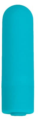 Diversual Rocket Mini, Bala Vibradora, Estimulación de Clítoris, Potente, Silenciosa, Recargable USB, 5 Intensidades, 5 Modos de Vibración, Silicona, Suave, Sumergible (Turquesa)