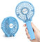Wasuka Mini Handheld Fan, Portable USB Rechargeable Hand held Fan Foldable Small Desk Fan, 3 Speeds Battery Operated Electric Powered Fan Personal Desktop Hand Fan for Home Office Travel Blue