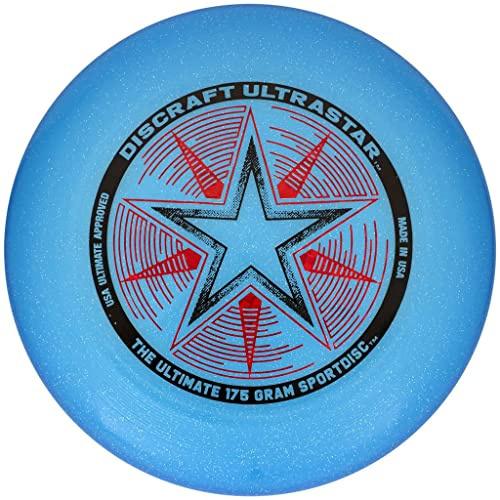 Discraft 175 gram gnistrande blå ultrastar sportskiva