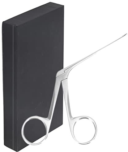 ANKROYU Professionelle Ohr zange, Edelstahl Alligator-Pinzette für präzise Ohrenreinigung, Ohrreiniger mit rutschfester Griff für den äußeren Gehörgang