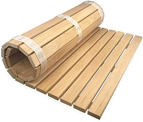SudoreWell® Badematte Duschmatte Baderost aus Roterle 100 x 60 x 1,5cm (AP-10 GW)