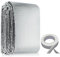 wordmouk 0.6x5m Reflecteur de Chaleur pour Radiateur Isolant Radiateur Barrière Thermique Aluminisée Film Réfléchissant Isolant Thermique Mur Fenetre Voiture Isolation Derrière Radiateur Bulles