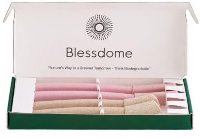4 Pcs Biodegradable Wheat Straw Eyebrow Razor Shaper for Women | Peach Fuzz & Facial Hair Remover and Trimmer | Exfoliating Dermaplane Tool |Eco-Friendly Dermaplaning Blades for Face
