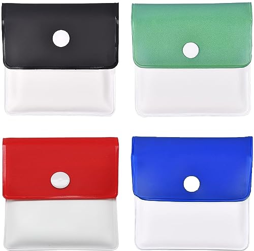 Portable Pocket Ashtray Pouch Reusable Fireproof PVC Smell Proof Ashtrays | 4 PCS Environment Friendly Outdoor Travel Ashtray