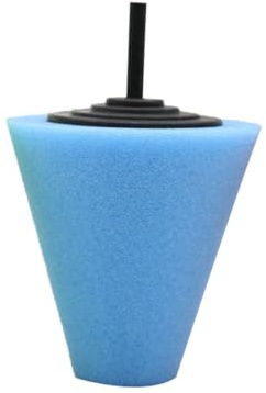 ELEOUTI Pad Lucidante Spugna Conica Blu per Lucidatura Cerchioni e Paraurti Auto, per Sigillatura e Cura Dettagliata Dell’auto