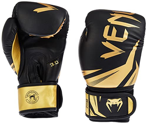 Venum Unisex Challenger 3.0 Boxhandschuhe, Black/Gold, 10 Oz EU