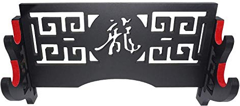 axaya Support mural pour épées de samouraï - Motif creux pour épées Katana et épées standard - 2 niveaux
