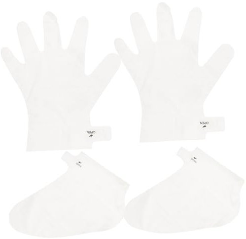 Beavorty 2 Pièces Masque Hydratant Et Exfoliant Pour Mains Et Spa Élimine Cuticules Blancs