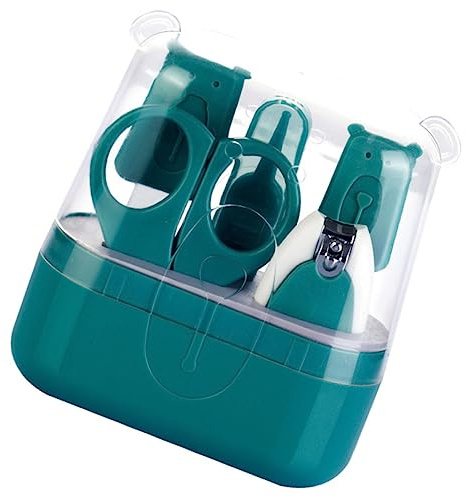 Vaguelly 5-in-1 Maniküre und Pflegeset für Babys mit Nagelknipser aus Edelstahl und Abs Inklusive Aufbewahrungsbox Praktisch und Stabil für Neugeborene und Kleinkinder