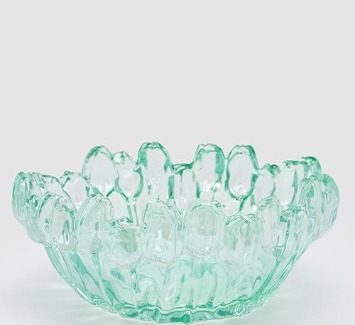 EDG Enzo De Gasperi Vaso Tulipano H 12 Cm D 30 Cm Vetro Scatola Bianca Green