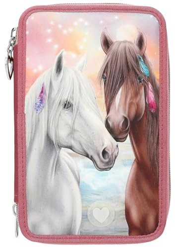 Depesche 3-Fach Federtasche Miss Melody Farbsortierung rot