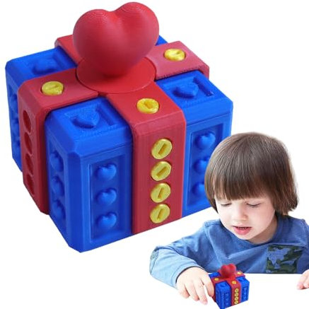 Siuwddee Boîte à farces avec vis | Boîte rigolote imprimée | Conteneur de cartes hilarant pour les vacances et les anniversaires