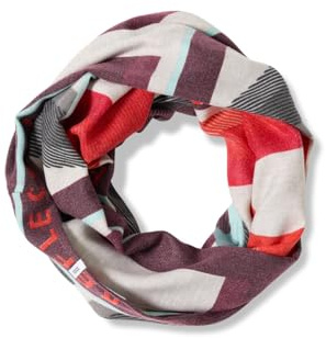 CECIL Damen 5706585 Cosy Loopschal mit Print, Eggplant Red - Bufanda regular