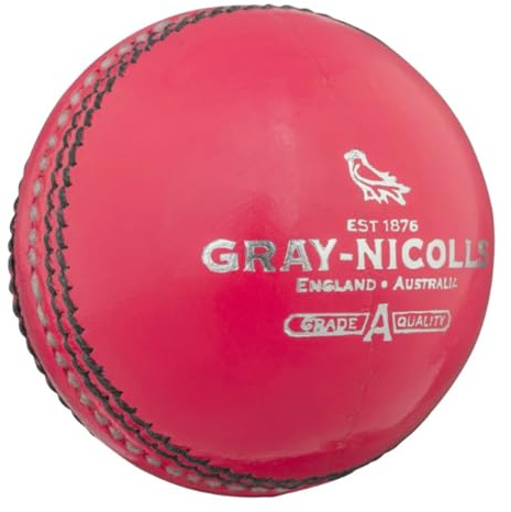 Gray-Nicolls Crest Academy Cricket Ball - PINK (156g)