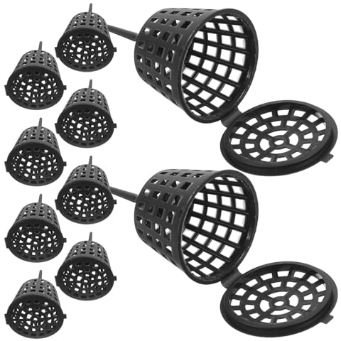 FESTFENDS Scatola per Fertilizzante per Piante Bonsai in Plastica Nera con Coperchio, Contenitore Portatile 100 Pezzi per Giardinaggio e Crescita Piante