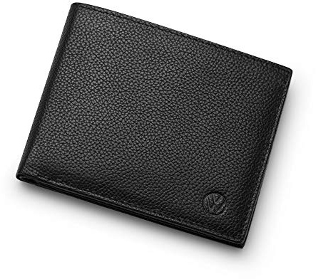Volkswagen 000087400L041 Geldbörse Portemonnaie Leder Herrenbörse, schwarz