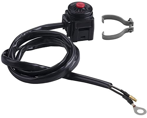 Greluma 1 pieza interruptor universal para motocicleta, manillar, interruptor de parada de motocicleta, botón de bocina, 22 mm (7/8 )