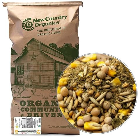 New Country Organics | Unmilled Layer Feed for Laying Hens | Soy-Free | 17% Protein | Certified Organic and Non-GMO | Great for Fermenting | 40 lbs Bag