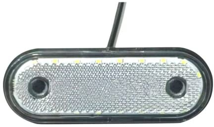 PA Products White Front Side 20 LED Marker Lights Oval 12V 24V Neon Trailer Truck Lorry