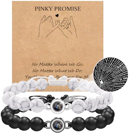 MANVEN Partnerarmbänder Paar Armbänder Ich Liebe Dich 100 Sprachen Projektions Paare Geschenke Passende Pärchen Armband Valentinstag Weihnachten Geburtstagsgeschenk Für Ihn Sie Freunde Freundinnen