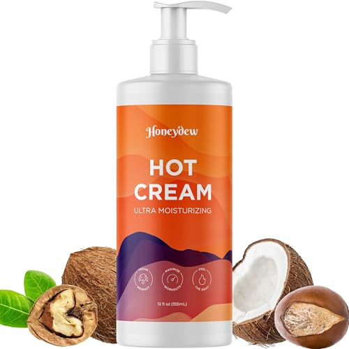 Premium Cellulite Cream for Belly and Thighs - Warming Hot Cream Sweat Enhancer with Invigorating Essential Oils - Moisturising Body Firming Cream for Loose Skin and Cellulite (Extra Large 355mL)